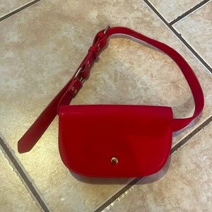 Red Waist purse